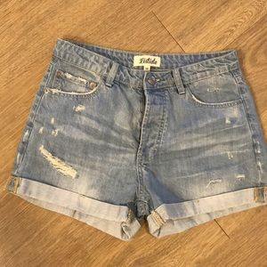 Denim shorts